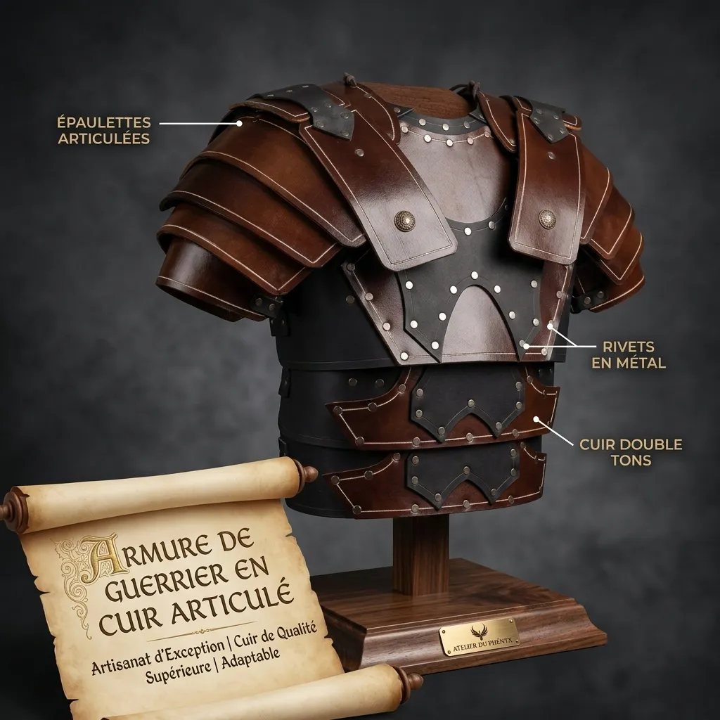 Roman Gladiator Armor Breastplate, Faux Leather Warrior Costume, Medieval Knight Armor, LARP Cosplay Armor, Ancient Roman Warrior Chest Piece