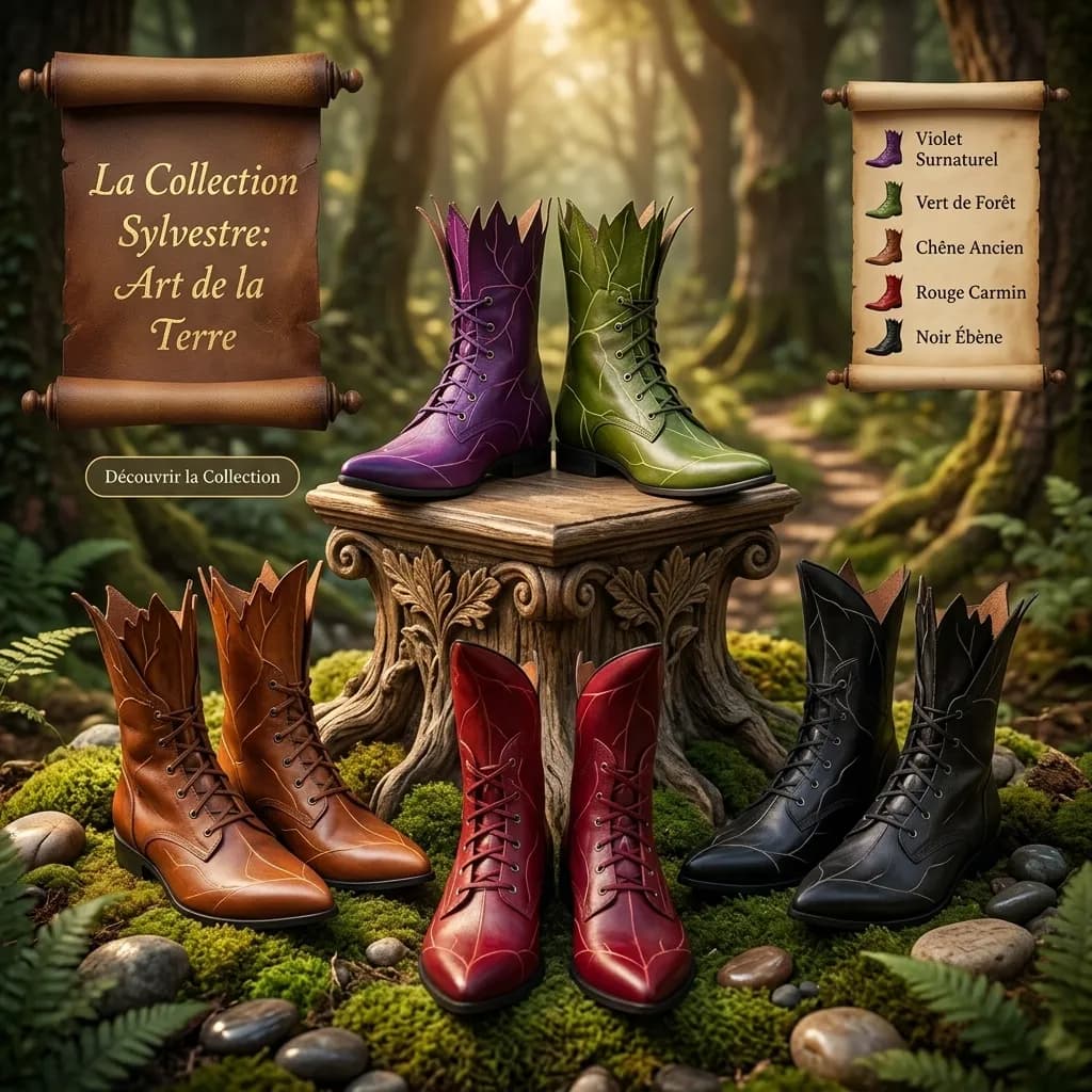 Women's Fairy Faux Leather Boots – Gothic Medieval Elf Shoes, Witch Boots, Fantasy Cosplay Footwear