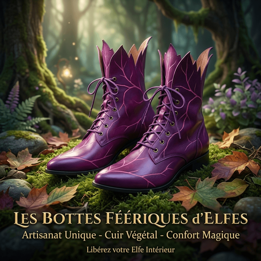 Women's Fairy Faux Leather Boots – Gothic Medieval Elf Shoes, Witch Boots, Fantasy Cosplay Footwear — vue 4